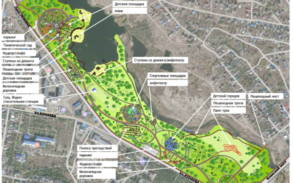 Эко-парк хотят сделать на набережной Илека. Пока всё на стадии проекта