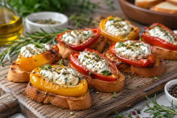 Пеку 4 перца и мариную с сыром &mdash; закуска на поджаристый хлеб, попробуете один раз и всё, считай пропали