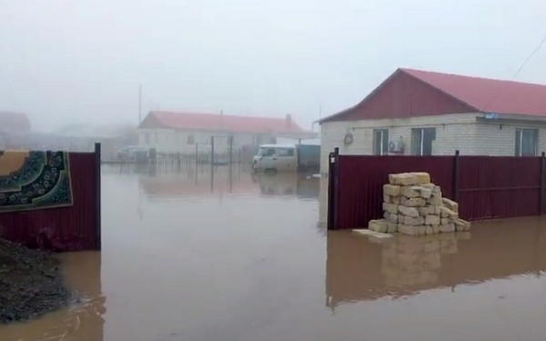 В Байганинском и Темирском районе талая вода подтопила дома и дворы