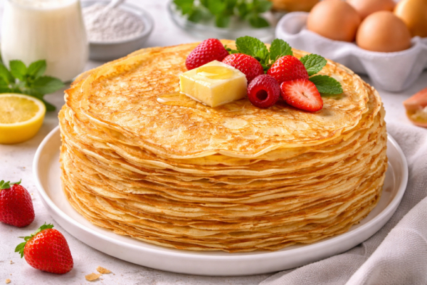 Блины &laquo;2/2/1&raquo; &mdash; нежные, тонкие и не рвутся: пропорции, которые легко запомнить