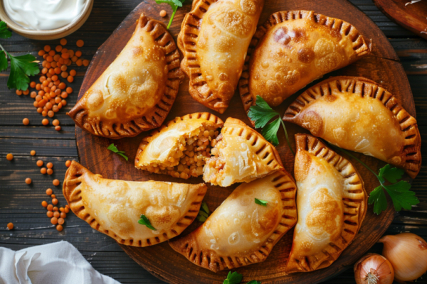 Пирожки &laquo;дешево и сердито, но вкус огонь&raquo; &mdash; из кефира и чечевицы выходят как мясные