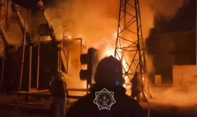 Трансформатор загорелся на заводе в Таразе