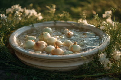 Не сажаю севок, пока не замочу его: не знаю проблем с гнилью и луковой мухой