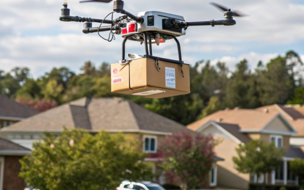 Использовать дроны для доставки посылок предложил президент