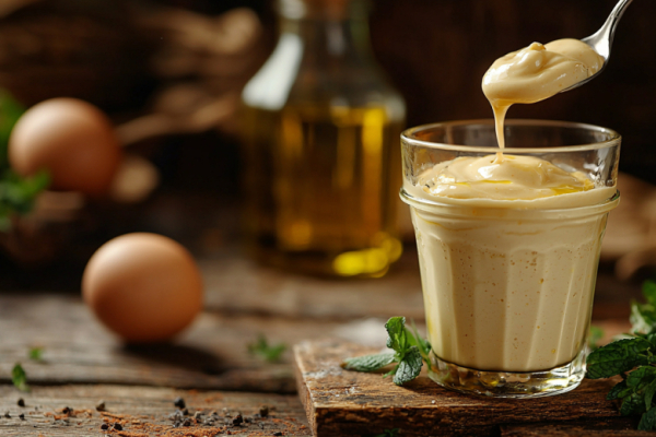 Настоящий домашний майонез: всего 5 ингредиентов и полминуты времени. Густой, нежный, без химии