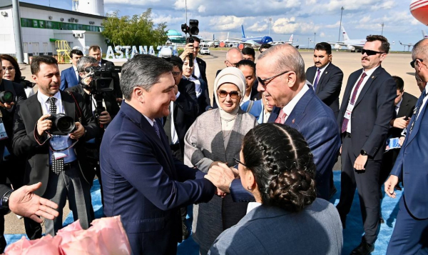 Эрдоган прибыл в Астану для участия в саммите ШОС