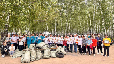 Полтонны мусора вынесли из леса волонтеры Петропавловска