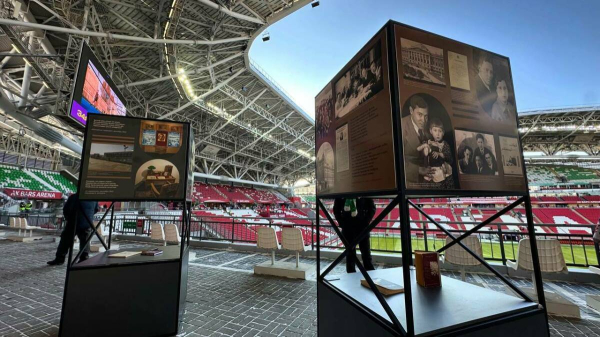 На матче &laquo;Рубина&raquo; показали малоизвестного Джалиля &ndash; атлета, гиревика и лыжника