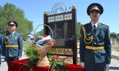 В Жанаарке прошли мероприятия памяти героя Национальной гвардии МВД РК Айбата Аманова