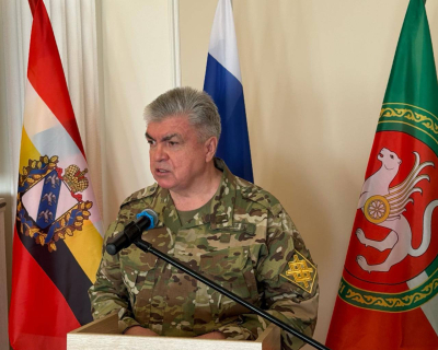 Магдеев вновь приехал в&nbsp;зону СВО и&nbsp;передал технику военным