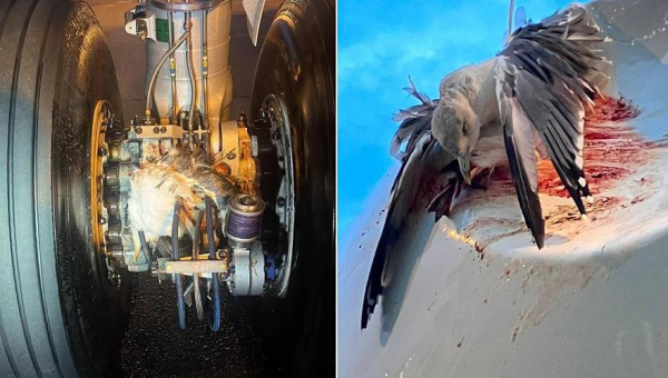 Самолет Air Astana сбил стаю птиц в столице