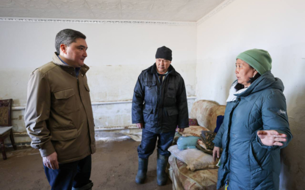 Премьер-министр посетил пострадавшие от паводков районы Актюбинской области