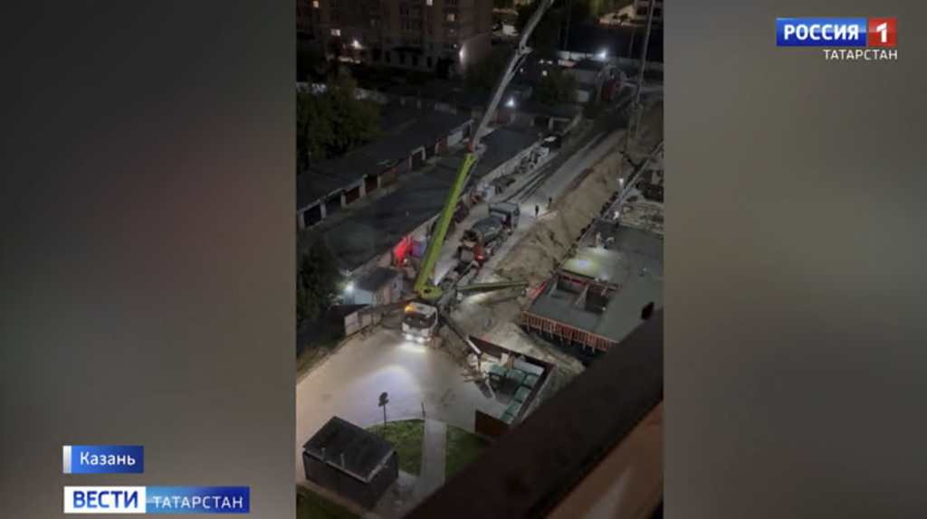 Казанцы жалуются на ночной шум со стройки