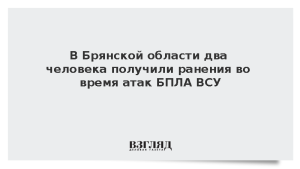 В Брянской области два человека получили ранения во время атак БПЛА ВСУ