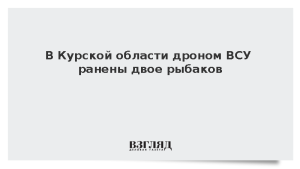 В Курской области дроном ВСУ ранены двое рыбаков