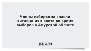 Члены избиркома спасли китайца из кювета во время выборов в Амурской области