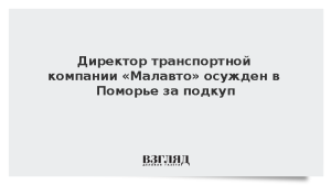 Директор транспортной компании «Малавто» осужден в Поморье за подкуп