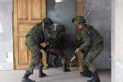 В Жылыойском районе проходят антитеррористические учения